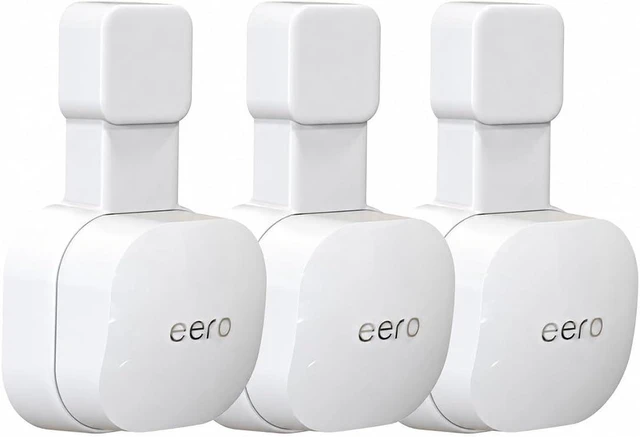 Main image of Tizomi Wall Mount Only for eero 6 & 6+ mesh Wi-Fi System (NOT for Pro 6/Pro 6E), Space Saving& Easily Be Moved Mount Bracket Holder for eero 6 Extender (3 Pack)