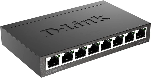Main image of D-Link 8-Port Gigabit Unmanaged Ethernet Switch for Office, Media or Gaming