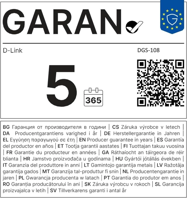 Alt view image 5 of 5 - D-Link 8-Port Gigabit Unmanaged Ethernet Switch for Office, Media or Gaming