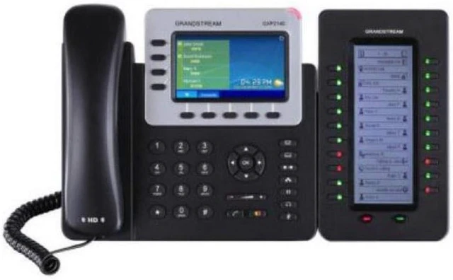 Alt view image 3 of 3 - Grandstream GXP2140 IP Phone | 4 Lines, 4 SIP Accounts | 4.3-Inch Color Display | Dual-Port Gigabit Ethernet with Integrated PoE