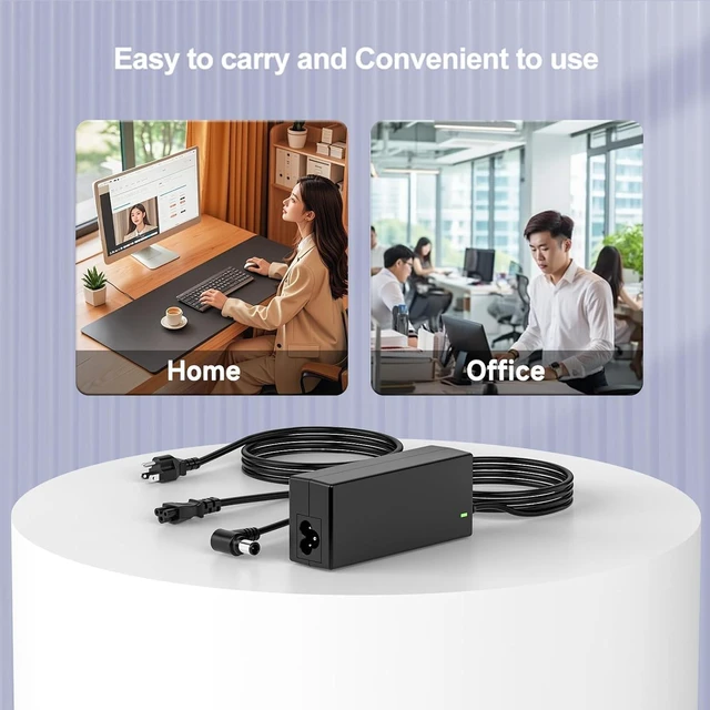 Alt view image 7 of 7 - 12V 5A Power Adapter Compatible with Insignia TV 19 20 24 28 32 LED HDTV NS-32D220NA16, NS-32D420NA16, NS-32D312NA15, NS-24ED310NA15, NS-24D510NA17, NS-24E200NA14, NS-19E310A13, AY060A-ZF122