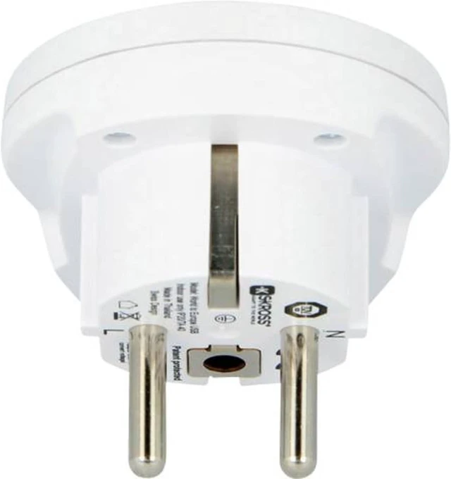 Alt view image 3 of 3 - Skross World to Europe USB Travel Adaptor, White