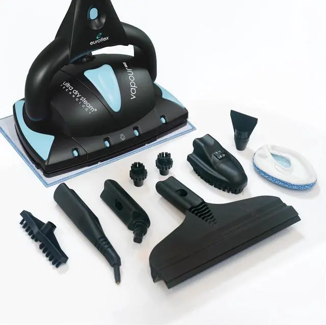 Alt view image 4 of 7 - Euroflex Vapour Pro 20-Piece Steam Mop with Built-In All-in-One Portable Steam Cleaner; Ranked #1 by Good Housekeeping; 295°F & 50 PSI; Kills 99.9% Bacteria & Viruses (H1N1); 5-Year Warranty