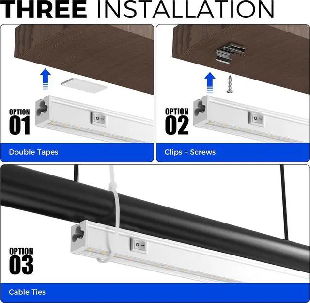 Alt view image 6 of 7 - Barrina Grow Lights for Indoor Plants, 5000K White Full Spectrum Grow Light, 1ft Plant Growing Lamp, T5 Grow Light Strip, Plug and Play, 4-Pack