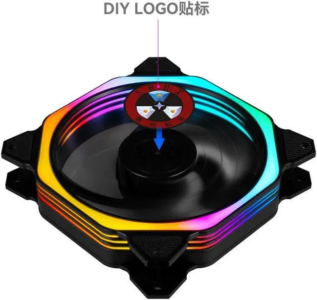 Alt view image 3 of 13 - Case FAN MF12025 Addressable RGB Lighting 120mm 3 Pack Independently-Controlled LEDS, Absorbing Rubber Pads, PWM Static Pressure for Computer Case & Liquid Radiator