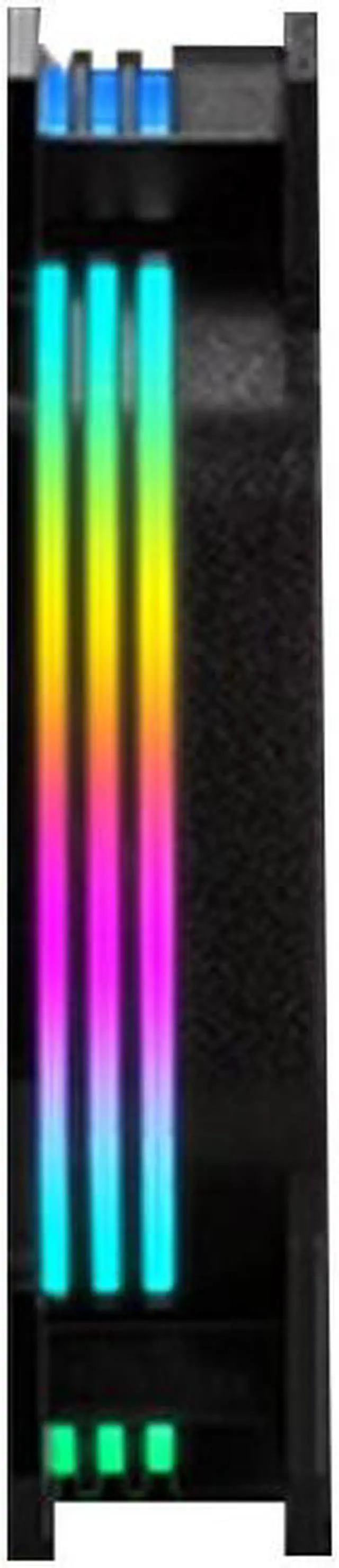 Alt view image 4 of 13 - Case FAN MF12025 Addressable RGB Lighting 120mm 3 Pack Independently-Controlled LEDS, Absorbing Rubber Pads, PWM Static Pressure for Computer Case & Liquid Radiator