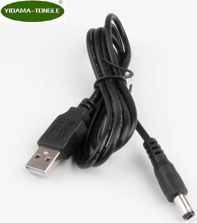 Main image of usb to 5.5/2.1mm barrel plug 5.5 x 2.1 mm 5v dc power jack cable