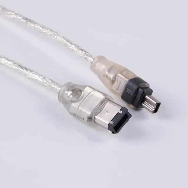 Main image of 4P 4 Pin to 6 Pin IEEE 1394 for iLink Adapter Cable 4Pin To 6Pin Firewire Cable DV Camera Cable 5FT