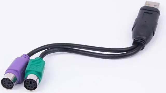 Main image of USB to PS2 Cable Male to Female PS/2 Adapter Converter Extension Cable for Keyboard Mouse Scanning Gun PS2 to USB Cable