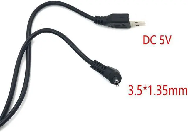Main image of Type A Male USB Turn to DC Power Male Plug Jack Adapter 90 Degree Male 3.5mm x 1.35mm Power Converter Cable Cord USB to 3.5*1.35