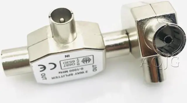 Main image of 1pc TV9.5 1 Male 2 Female TV Antenna Plug Tee Conversion Cable Joint Adapter for 9.5 interface Video Equipment Connector
