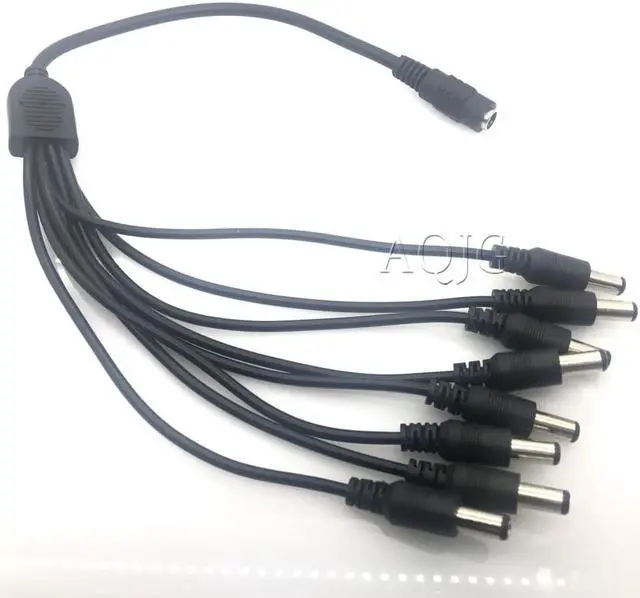 Main image of 8 Ways Splitter DC Power Cable Extension Cord For Secuirty System Camera CCTV Power Cord