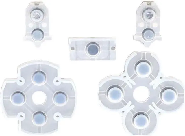 Alt view image 2 of 3 - Genuine Soft Rubber Replacement Silicone Conductive Adhesive Button Pad keypads for Sony PS4 PlayStation DualShocks 4 Controller