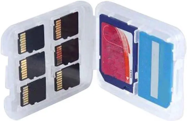 Alt view image 2 of 3 - Multifunctional Memory Card Clear Micro SD TF SDHC MSPD Storage Box Holder Case