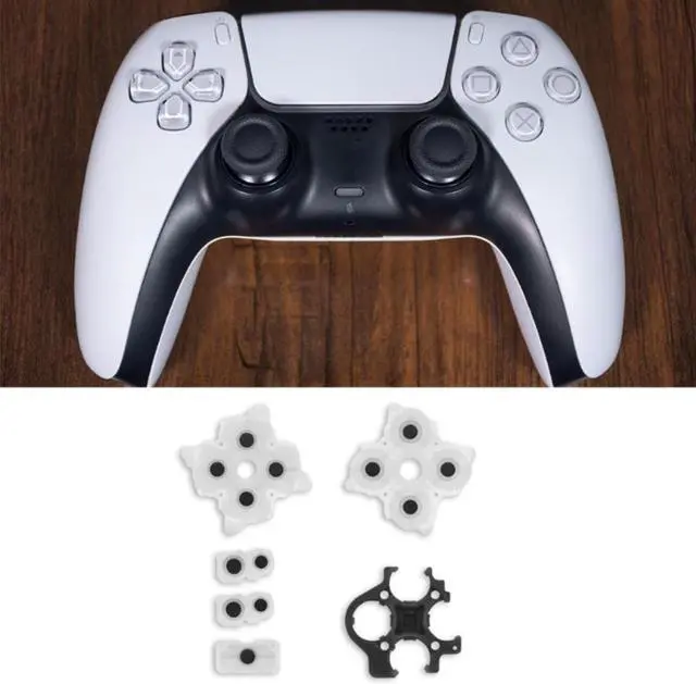 Alt view image 2 of 3 - Durable Conductive Rubber Adhesive Button Pad Keypads for ps5 Controller Gamepad