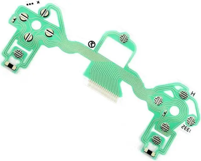 Alt view image 2 of 3 - Replacement Button Ribbon Circuit Board Controller for PS4 Dualshock 4 Pro Slim Controller Conductive Film Keypad flex Cable PC