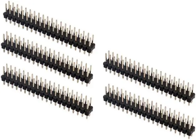 Alt view image 2 of 3 - 5Pcs Break-away 0.1" 2x20-pin Strip Dual Male Header for Raspberry Pi Zero GPIO