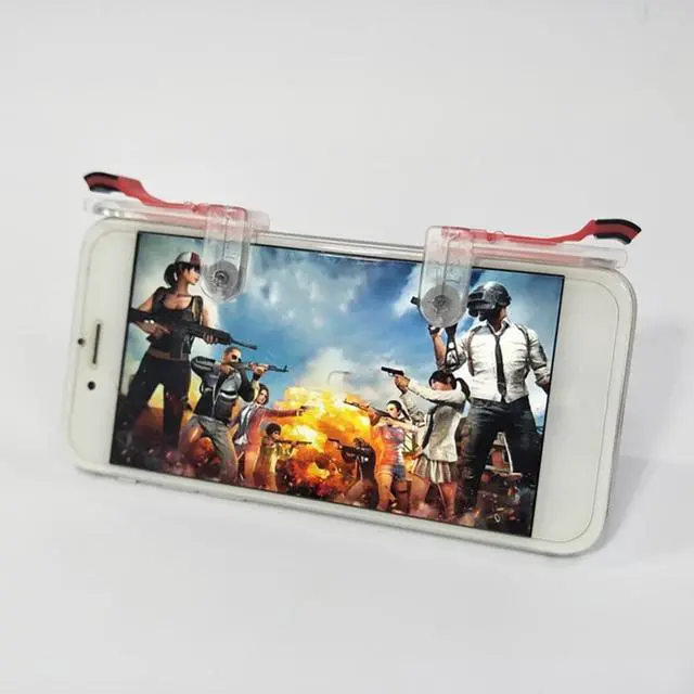 Alt view image 2 of 3 - 1 Pair M24 Phone Trigger Non-slip Easy to Install Compact Wireless Smartphone Game Joystick for IPhone Android