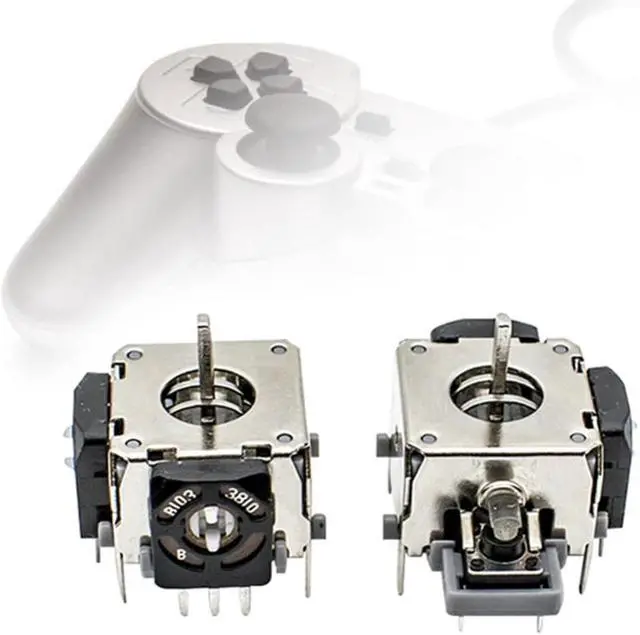 Alt view image 2 of 3 - 2Pcs/Pack Gamepad Replacement 3D Analog Joystick Module Repair Parts Accessories for PS3 Xbox One Wireless Gaming Controller