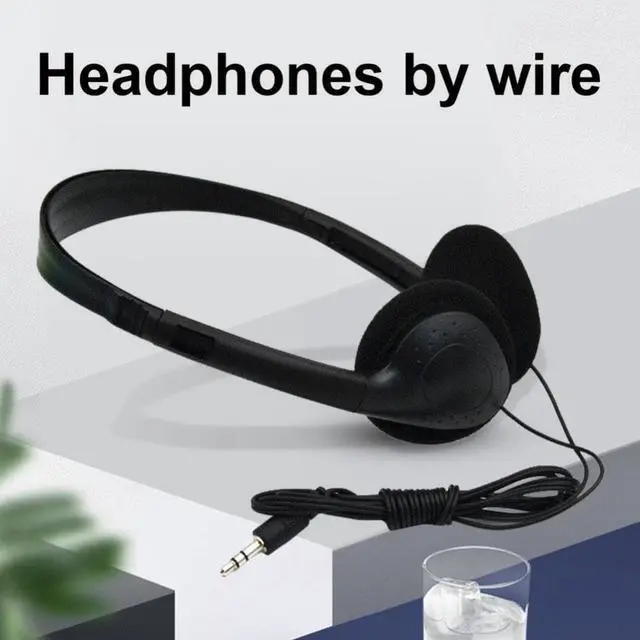 Alt view image 2 of 3 - Durable Wired Earpiece Adjustable Good Sound Effect Portable 3.5mm Clear Stereo Portable Gaming Headphone
