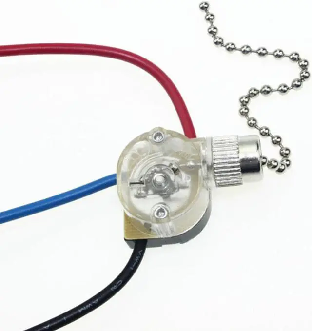 Alt view image 3 of 3 - Practical Bathroom Light Switch Beads Chain US Multi-function Universal Beads Chain Ceiling Switch