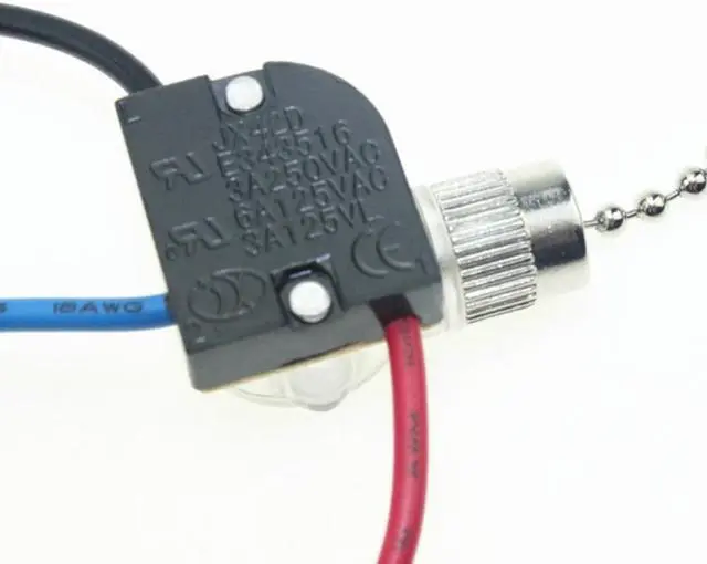 Alt view image 2 of 3 - Practical Bathroom Light Switch Beads Chain US Multi-function Universal Beads Chain Ceiling Switch