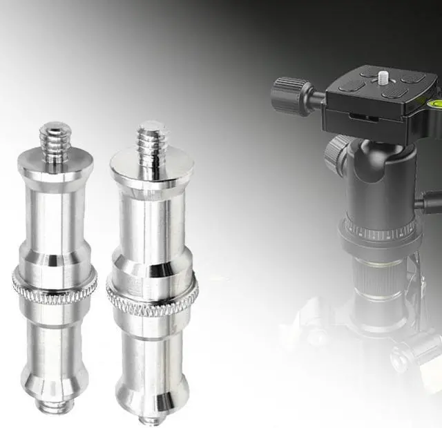 Alt view image 3 of 3 - Screw Converter Excellent 3/8 to 1/4 1/4 to 1/4 Camera Screw Tripod Male to Male Screw Converter for Tripod
