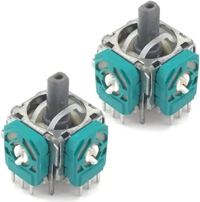 Alt view image 3 of 3 - 2 Pcs Analog Thumb Joystick Repair Parts Dual-Shock Replacement for Sony PlayStation 4 PS4 Pro Slim Controller Game Accessories
