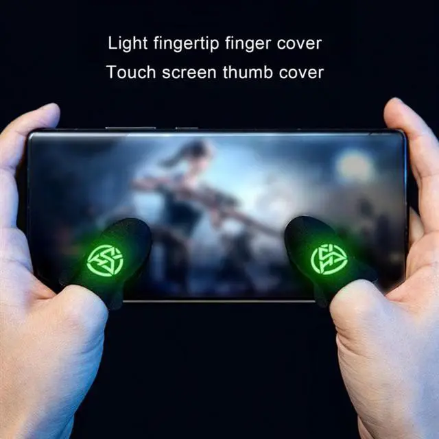 Alt view image 3 of 3 - 2Pcs Gaming Finger Covers Useful Reusable Gaming Finger Gloves Good Conductivity Gaming Thumb Gloves Game Accessories
