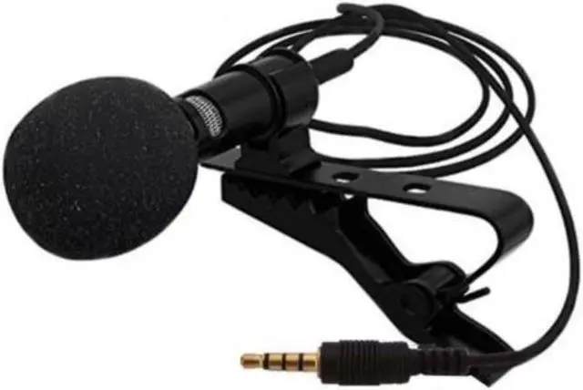 Main image of Portable External 3.5mm Hands-Free Wired Lapel Clip Microphone K song For Loudspeaker Xiaomi Smartphones Computer Recording