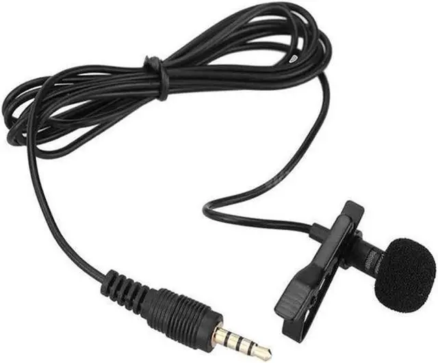 Alt view image 2 of 3 - Portable External 3.5mm Hands-Free Wired Lapel Clip Microphone K song For Loudspeaker Xiaomi Smartphones Computer Recording