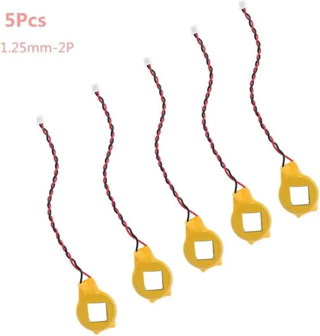 Main image of 5pcs CR2032 2032 Wire 2 pin Laptop Motherboard BIOS CMOS With Wire Disassemble With adhesive