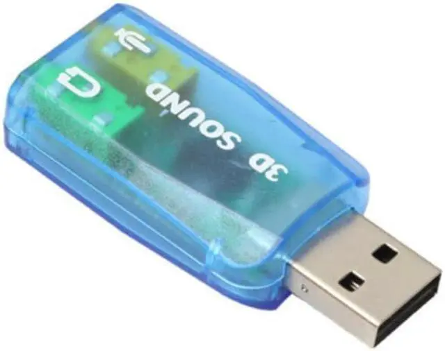 Alt view image 3 of 3 - External USB Sound Card Audio 5.1 Adapter Channel 3.5mm Mic Speaker Interface For Laptop PC PS4 Headset USB