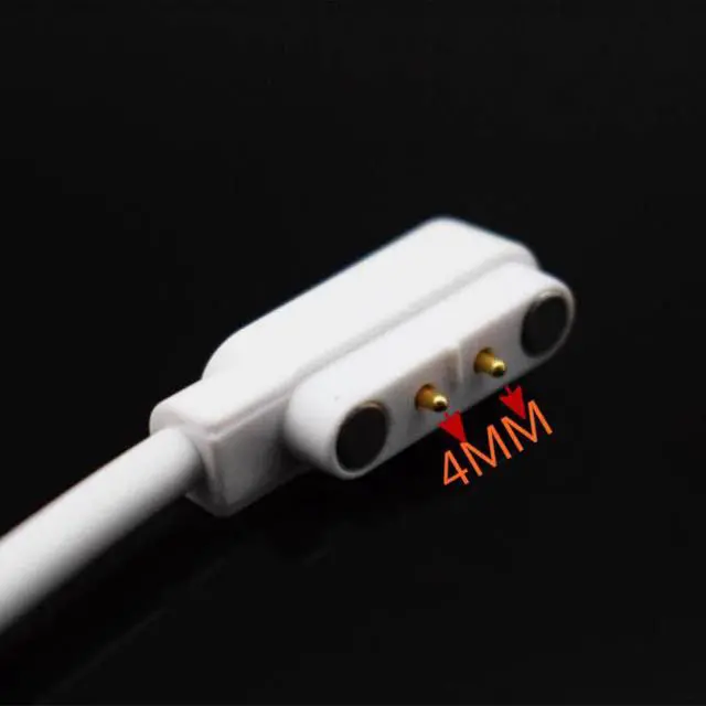 Alt view image 3 of 3 - 2pin Wristbands Charging Line Smart Watch Magnet Suction Charge Cable 2-pin 4mm USB Power Charger Cables Emergency Protection