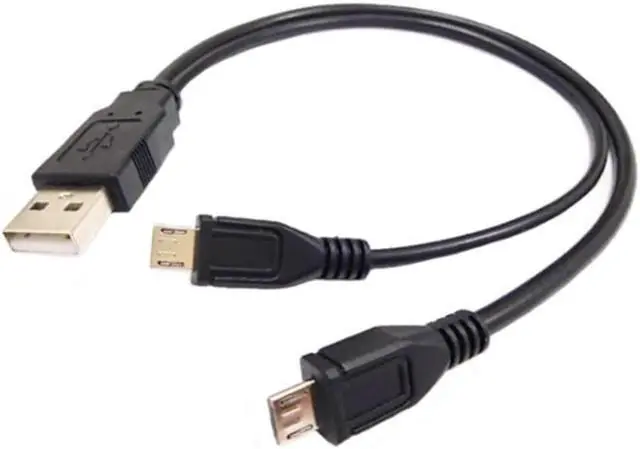Alt view image 2 of 3 - 2 in 1 USB Male to 2 Micro Y Splitter Data Transfer Charging Cable USB2.0 for for Android Smartphones Tablet Dual Micro USB
