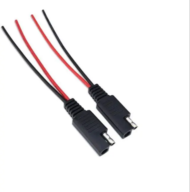 Alt view image 3 of 3 - 1pcs 30CM DIY SAE 10A Power Automotive Extension Cable 18AWG 2 Pin with SAE Connector Cable Quick Disconnect