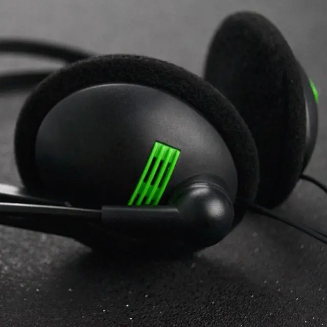 Alt view image 2 of 3 - Noise Reduction Headphone for PC Wired Headset Gaming with Mic 3.5mm Stereo 440 Plug Music Headsets laptop