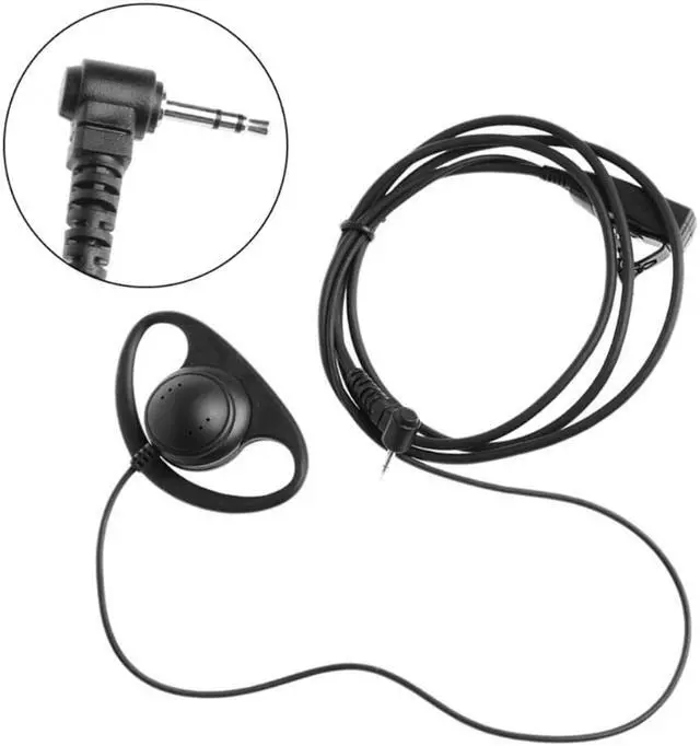 Alt view image 2 of 3 - D-Type Earpiece Headset PTT Mic For Motorola Talkabout Walkie Talkie 2.5mm 1-Pin
