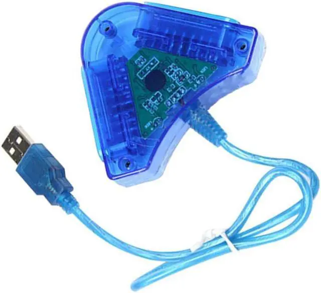 Alt view image 2 of 3 - Triangle Wired USB Adapter Game Controller Converter Head Cable for PS2 Handle
