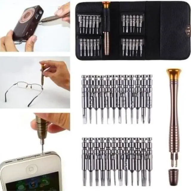 Alt view image 2 of 3 - 25 Pcs Screwdriver Cell Phone Repair Tool Set for Cellphone Precision Torx Cell