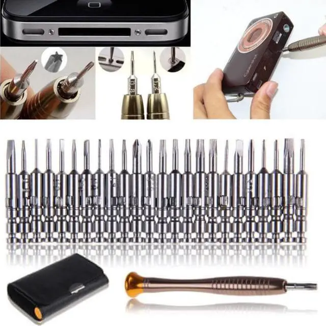 Alt view image 3 of 3 - 25 Pcs Screwdriver Cell Phone Repair Tool Set for Cellphone Precision Torx Cell