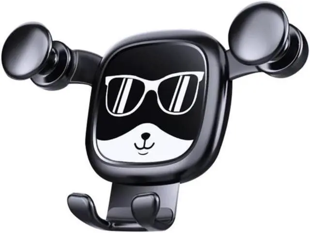 Main image of Funny Car Phone Bracket Universal Simple Operation Compact Car Dog Shape Mobile Phone Gravity Stand
