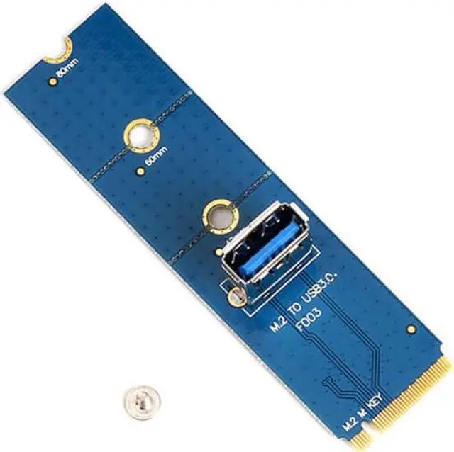 Alt view image 2 of 3 - est 5Gbps NGFF M.2 to USB 3.0 Transfer Card M2 to USB3.0 Adapter Converter for PCI Express PCI-E 1X to 16X Riser Extender