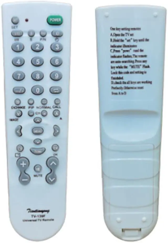 Alt view image 3 of 3 - Universal TV Remote Control Smart Remote Controller for Television TV-139F Multi-functional TV 139F High Quality