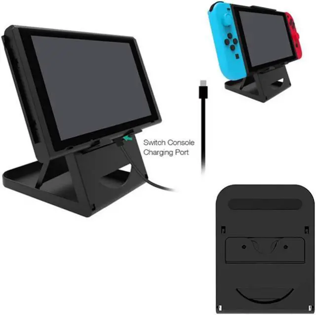 Alt view image 2 of 3 - Foldable Quality Stand Holder Base Foldable Playstand For Nintendo Switch Console Portable multi-angle bracket Compact game rack