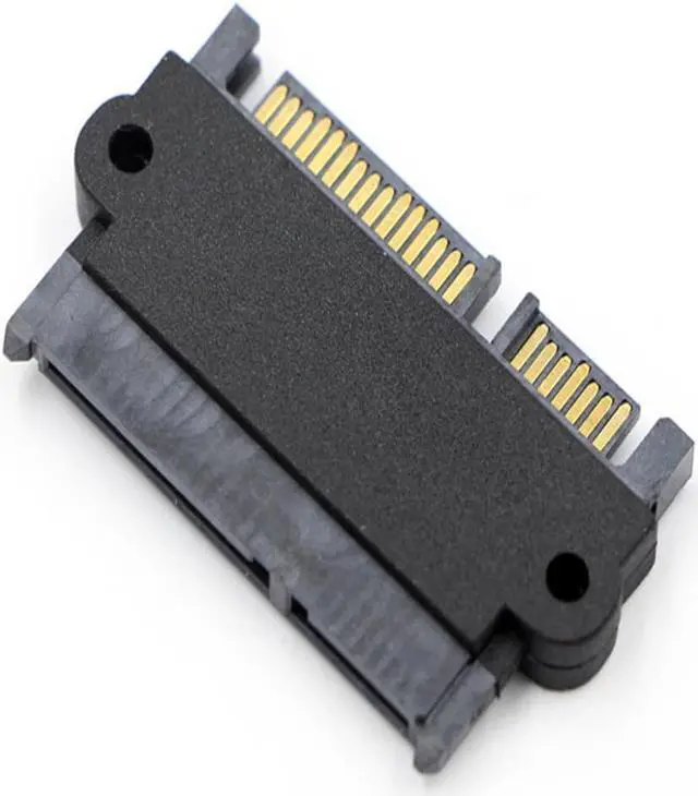 Alt view image 3 of 3 - 5Gbps SFF 8482 SAS to SATA 180 High-speed Degree Angle Computer Adapter Converter Straight Head Durable Portable