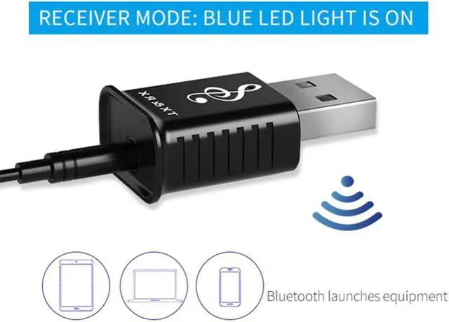 Alt view image 3 of 3 - Portable 2 in 1 USB Transmitter Audio Receiver Car Bluetooth 5.0 Adapter For TV Phone PC Laptop Bluetooth Adapter