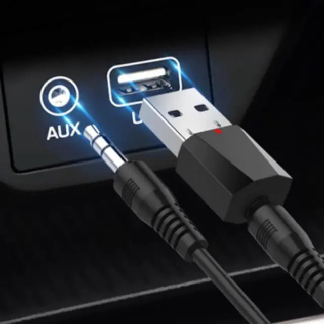 Alt view image 3 of 3 - 2019 USB Wireless Bluetooth4.2 3.5mm Audio Stereo Receiver for Car AUX Speaker Headphone