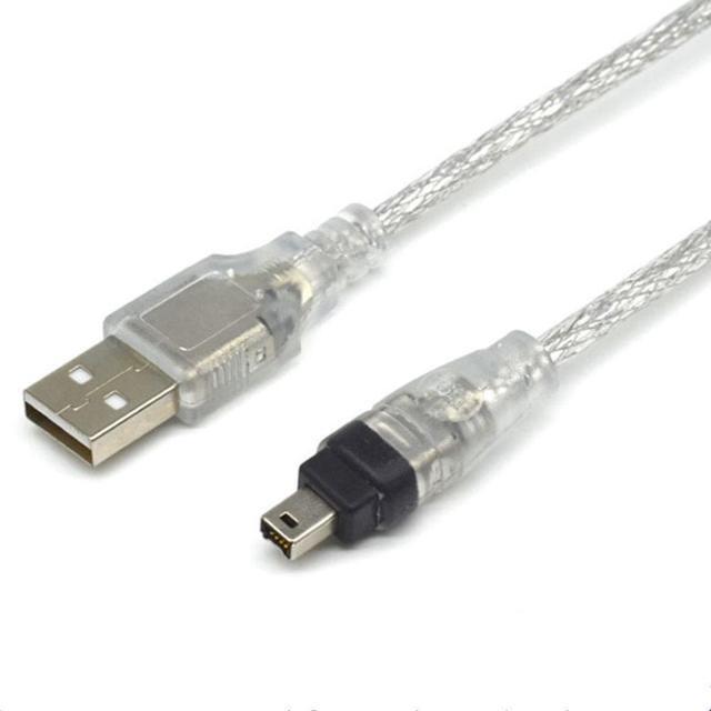 Alt view image 2 of 3 - 1.5m USB Male To Firewire IEEE 1394 4 Pin Male iLink Adapter Cord firewire 1394 Cable For SONY DCR-TRV75E DV camera cable