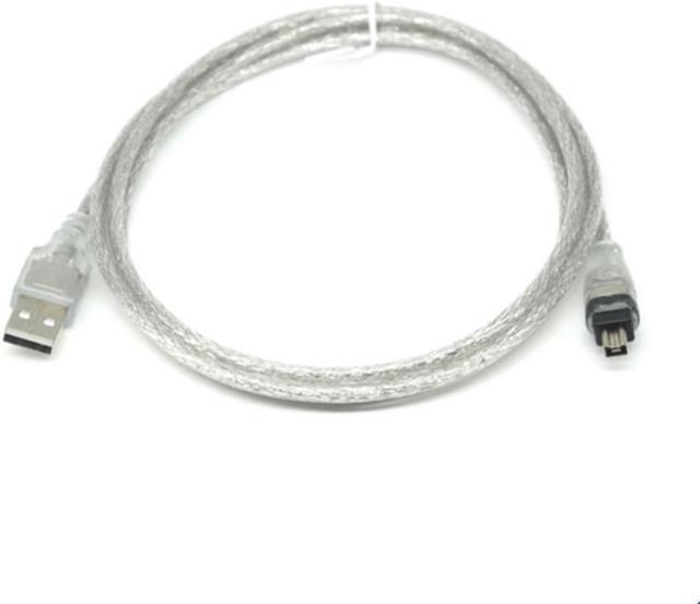 Alt view image 3 of 3 - 1.5m USB Male To Firewire IEEE 1394 4 Pin Male iLink Adapter Cord firewire 1394 Cable For SONY DCR-TRV75E DV camera cable